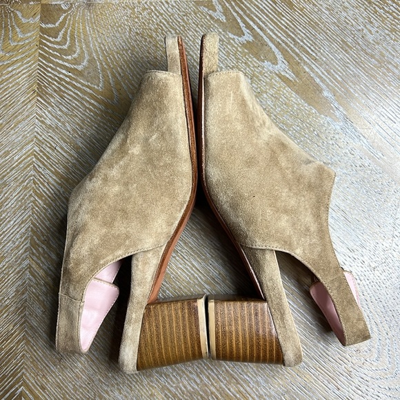 TARYN ROSE Rachina Tan Suede Heeled Sandals 8.5 - Picture 7 of 10